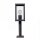 Lampe dallée Vintage Noir Bois 50 cm petit IP44 E27