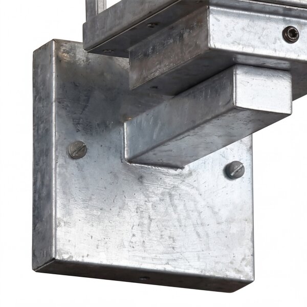 Applique vintage aluminium en zinc IP44 E27 L:11 cm