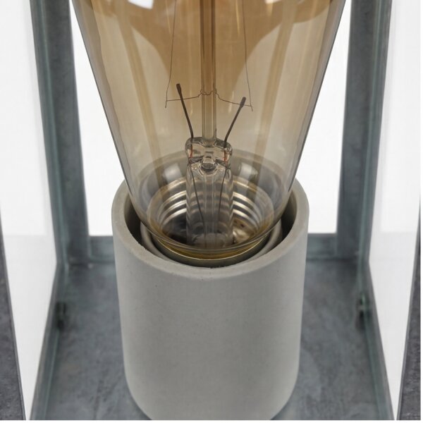 Sockelleuchte verzinkt Aluminium E27 IP44 Sensor 50 cm