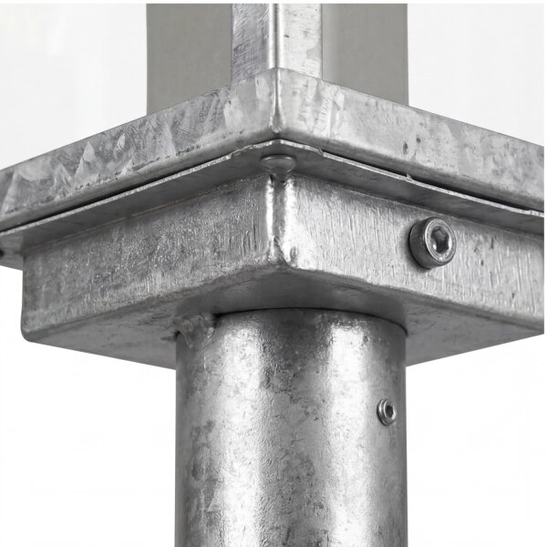 Sockelleuchte verzinkt Aluminium E27 IP44 Sensor 50 cm