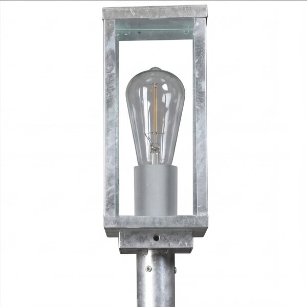 Sockelleuchte verzinkt Alu E27 IP44 Sensor H:100 cm