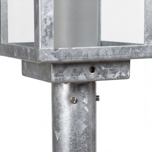 Sockelleuchte verzinkt Alu E27 IP44 Sensor H:100 cm