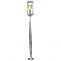 Sockelleuchte verzinkt Alu E27 IP44 Sensor H:100 cm