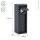 Steckdosensäule Schwarz 24 cm max 3500 W IP54 Aluminium