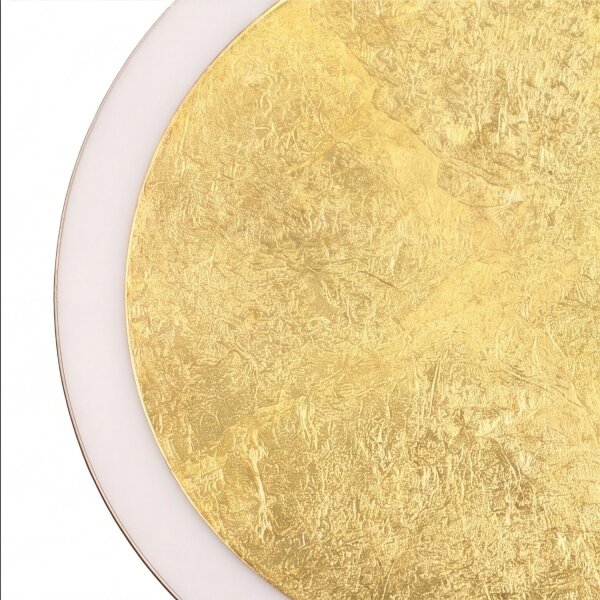 LED Deckenlampe Gold Ø30 cm 3500 K 3 Stufen dimmbar