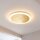 LED Deckenlampe Gold Ø30 cm 3500 K 3 Stufen dimmbar