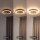 LED Deckenlampe Gold Ø30 cm 3500 K 3 Stufen dimmbar