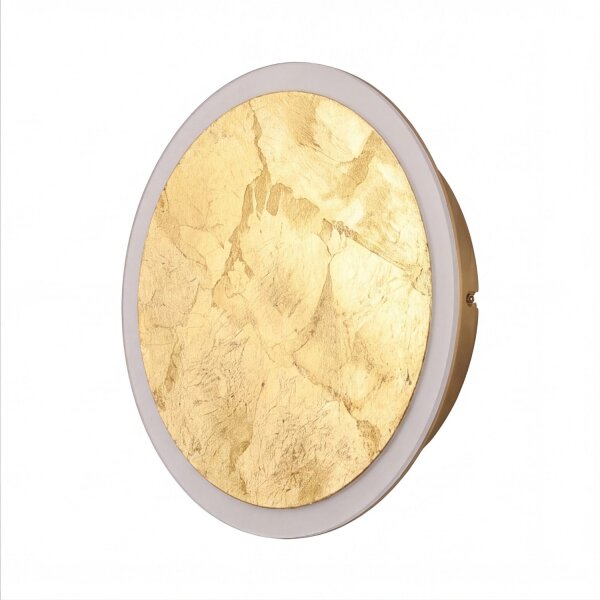 LED Deckenlampe Gold Ø40 cm 3500 K 3 Stufen dimmbar