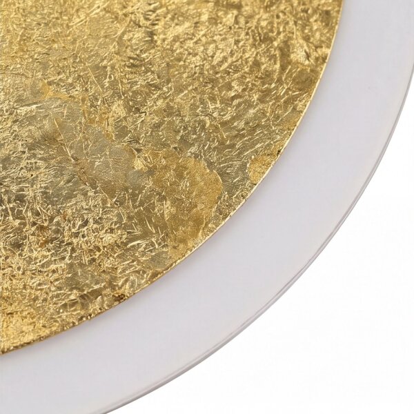 LED Deckenlampe Gold Ø40 cm 3500 K 3 Stufen dimmbar
