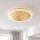 LED Deckenlampe Gold Ø40 cm 3500 K 3 Stufen dimmbar