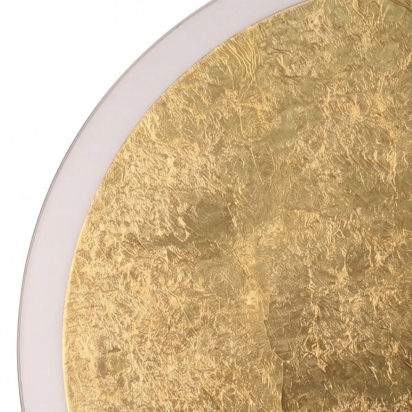 LED Deckenleuchte Gold Ø50 cm 3500 K 3 Stufen dimmbar