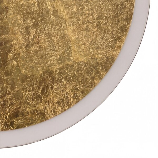 LED Deckenleuchte Gold Ø50 cm 3500 K 3 Stufen dimmbar