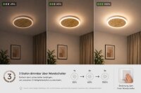 Applique LED or noir ronde Ø50 cm 3500 K dimmable