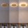 LED Deckenleuchte Gold Ø50 cm 3500 K 3 Stufen dimmbar