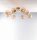 Deckenlampe Glas Metall Messing Champagner L:88 cm G9