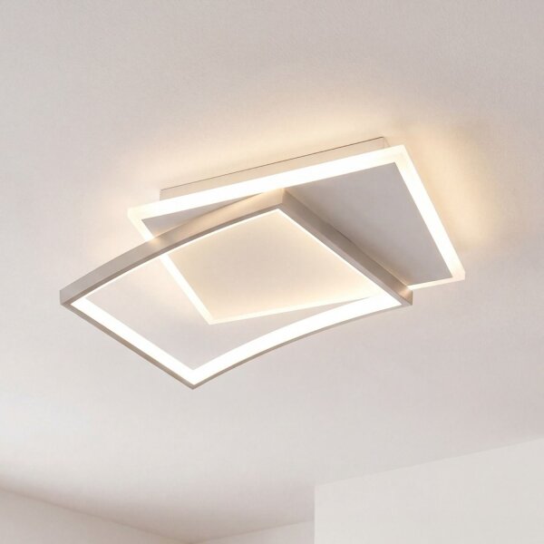 LED Deckenlampe Alu Weiß Silber 3000/4000/6500 K 42 cm