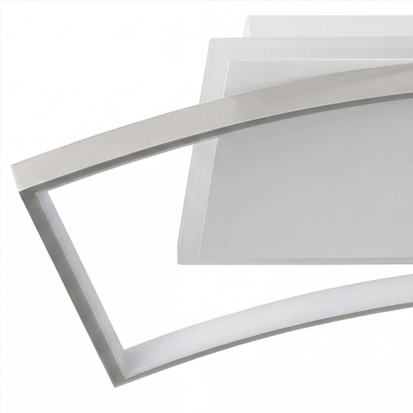 LED Deckenlampe Alu Weiß Silber 3000/4000/6500 K 42 cm