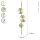 LED Wandleuchte indirekt dimmbar Gold 120 cm 18W 3000K