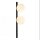 Applique Noir Blanc Boule de verre E14 H:60 cm 2 flammes