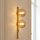Lampe murale or ambre Boule de verre E14 H:60 cm 2-flmg