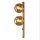 Lampe murale or ambre Boule de verre E14 H:60 cm 2-flmg