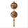 Lampe murale or ambre Boule de verre E14 H:60 cm 2-flmg
