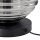 Tischleuchte Rauchglas Metall Schwarz E27 28 cm Ø32 cm