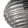 Deckenlampe Rauchglas Metall Schwarz E27 45 cm blendarm
