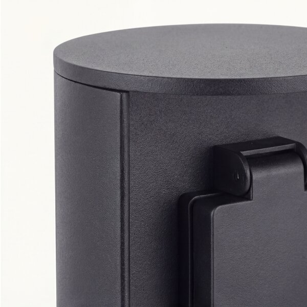Colonne de prises trois prises aluminium IP44 40 cm