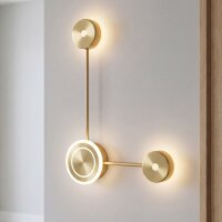 Applique LED aluminium dimmable H:44 cm 3000 K en or