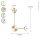 Applique LED aluminium dimmable H:44 cm 3000 K en or