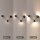 Applique LED aluminium dimmable H:44 cm 3000 K noir