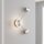 LED Wandlampe indirekt dimmbar in Nickel B:33 cm 3000K
