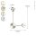 LED Wandlampe indirekt dimmbar in Nickel B:33 cm 3000K