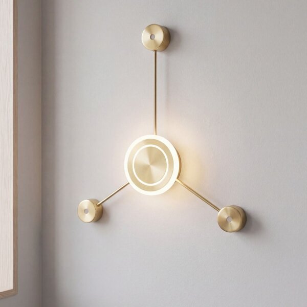Applique LED aluminium dimmable H:53 cm 3000 K or