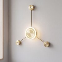 Applique LED aluminium dimmable H:53 cm 3000 K or