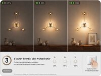 Applique LED aluminium dimmable H:53 cm 3000 K or
