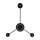 LED Wandlampe indirekt dimmbar Schwarz 53 cm 18W 3000K