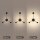 LED Wandlampe indirekt dimmbar Schwarz 53 cm 18W 3000K