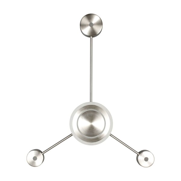 LED Wandlampe indirekt dimmbar in Nickel H:53 cm 3000K