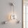 LED Wandlampe indirekt dimmbar in Nickel H:53 cm 3000K