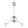 LED Wandlampe indirekt dimmbar in Nickel H:53 cm 3000K