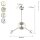 LED Wandlampe indirekt dimmbar in Nickel H:53 cm 3000K