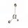 LED Wandlampe indirekt dimmbar in Nickel H:53 cm 3000K