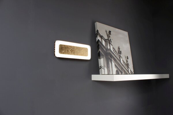 Applique LED aluminium or noir 3000 K L:30 cm