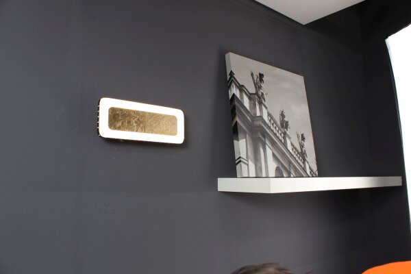 Applique LED aluminium or noir 3000 K L:30 cm
