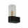 Applique extérieure verre fumé aluminium E27 IP44 H : 19,7 cm