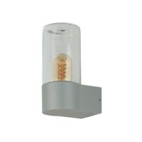 Außenwandlampe Aluminium Glas 19,7 cm hoch IP44