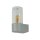 Applique murale extérieure aluminium verre fumé hauteur 19,7 cm IP44