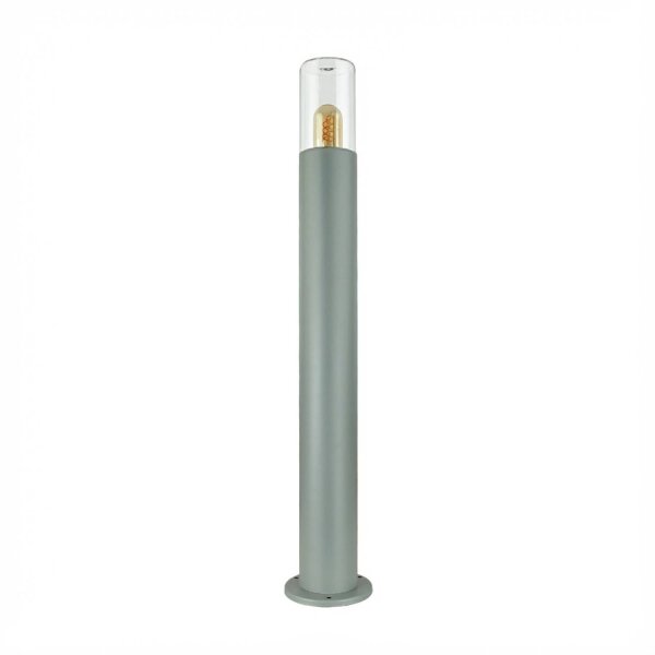 Borne déclairage RGB LED 80 cm IP44 Gris Blanc Acier inoxydable